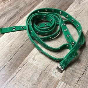 Green double wrap belt